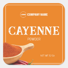 Etiqueta personalizada Cayenne Spice Sticker