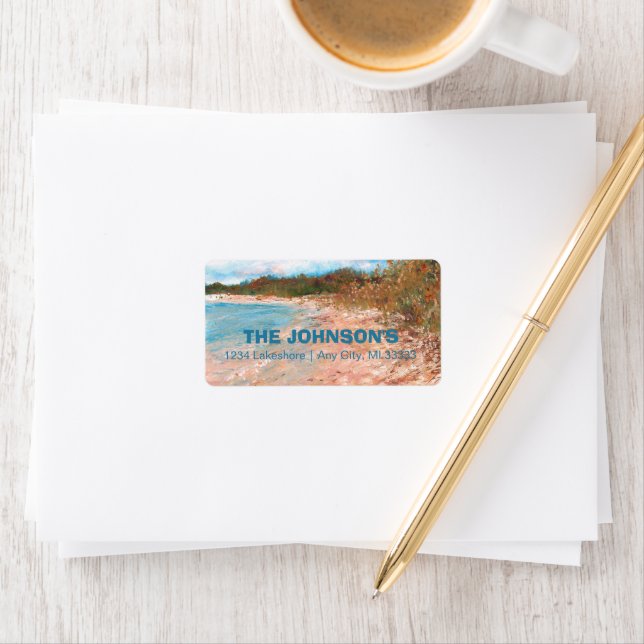 Etiqueta Personalizada da Linha Costeira do Michig (Insitu)