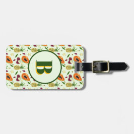 Etiqueta Personalizada de Bagagem de Frutas Tropic
