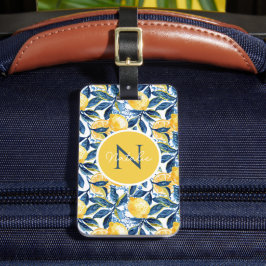 Etiqueta Personalizada de Bagagem de Limão
