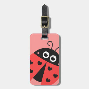 Etiqueta Personalizada de Bagagem Meninas Joaninha