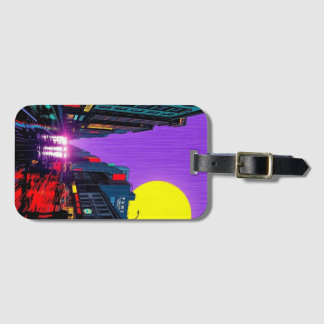 Etiqueta Personalizada de Bagagem Paisagem Urbana 