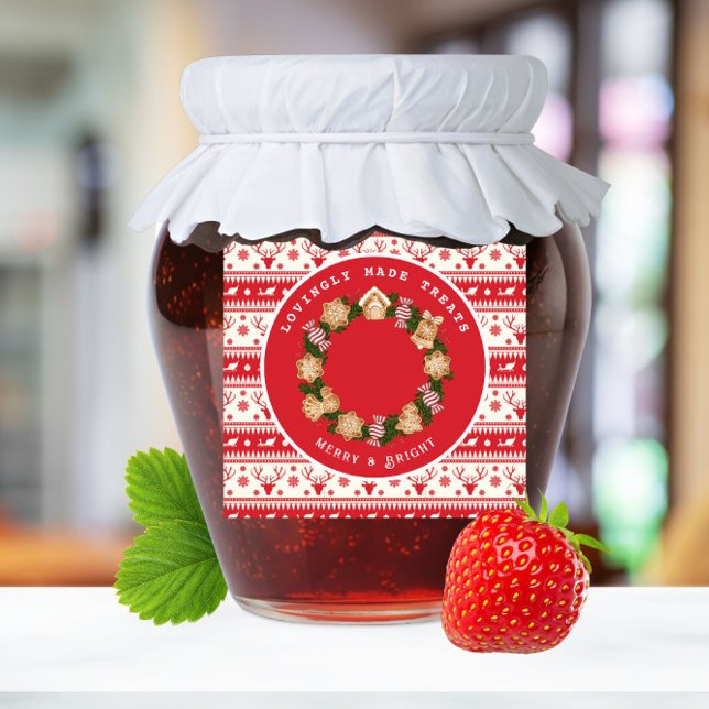 Etiqueta personalizada de doces de Natal (Criador carregado)