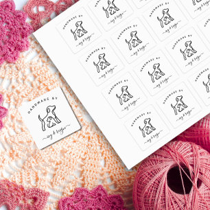 Etiqueta personalizada de ferro para artesão com í