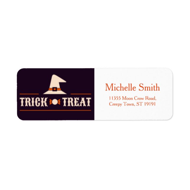 Etiqueta Personalizada de Halloween (Frente)