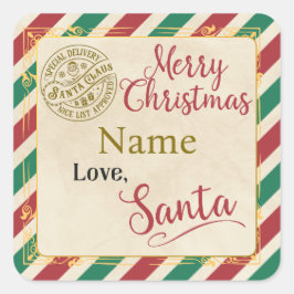 Etiqueta personalizada de "Papais noeis de Feliz N