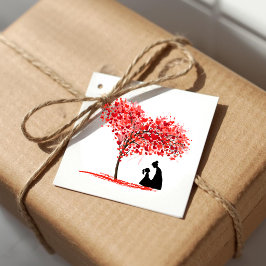 Etiqueta Personalizada de Presente de Amor Mãe e F
