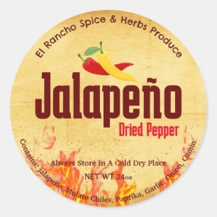Etiqueta Personalizada do Pacote Jalapeño