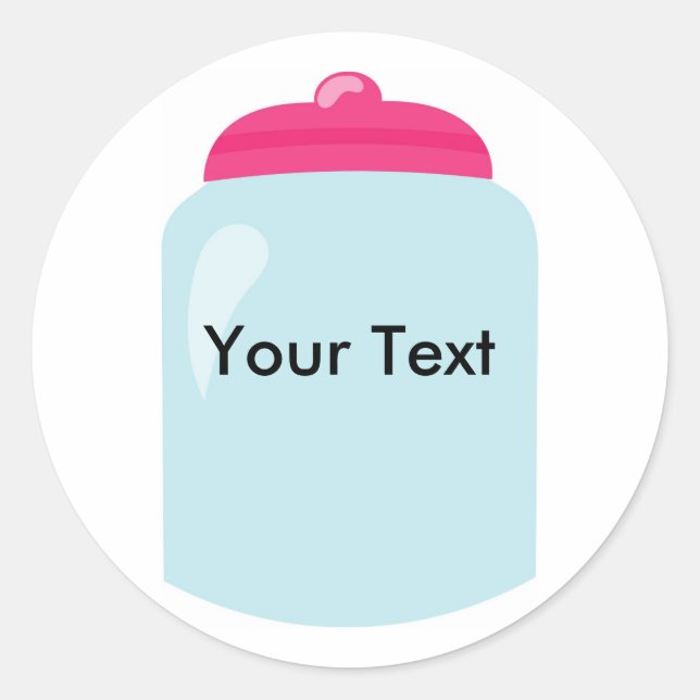 Etiqueta personalizada do pote de doces (Frente)