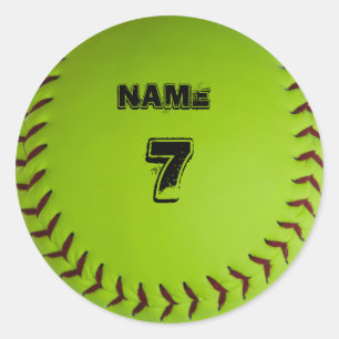 Etiqueta personalizada do softball