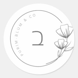 Etiqueta Personalizada Floral