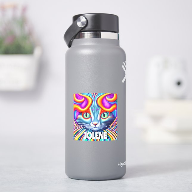 Etiqueta Personalizada | Gato Místico Único (HidroFlask)