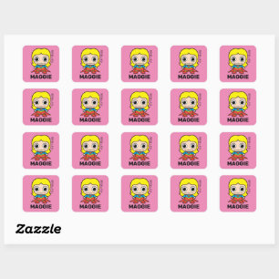 Etiqueta Personalizada Mini Supergirl Kids