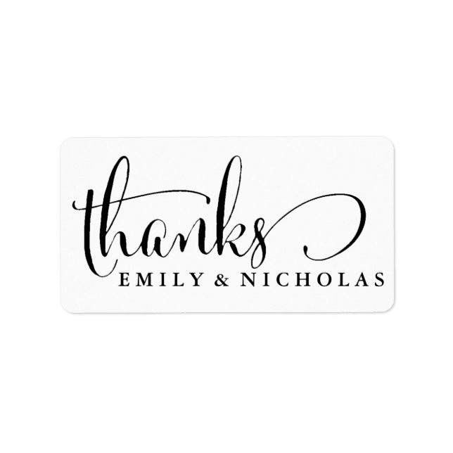 Etiqueta Personalizada Obrigado (Frente)