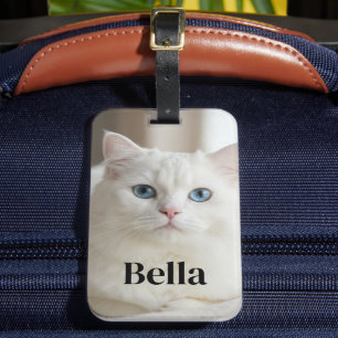 Etiqueta personalizada para bagagem com foto de ga