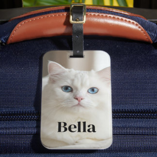 Etiqueta personalizada para bagagem com foto de ga