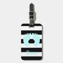 Etiqueta personalizada para bagagem de bebê