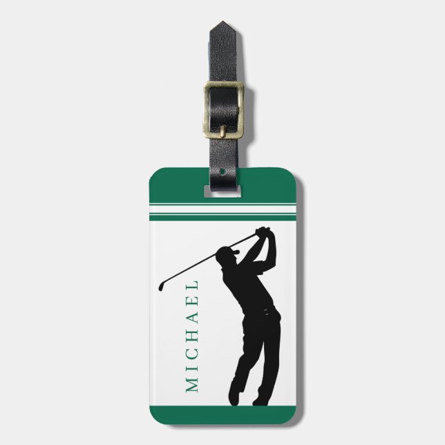 Etiqueta Personalizada para Bagagem de Golfe (Frente Vertical)