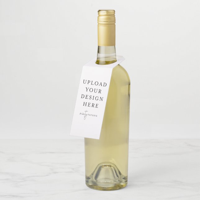 Etiqueta Personalizada para Garrafa Pendurada (Inclinado)