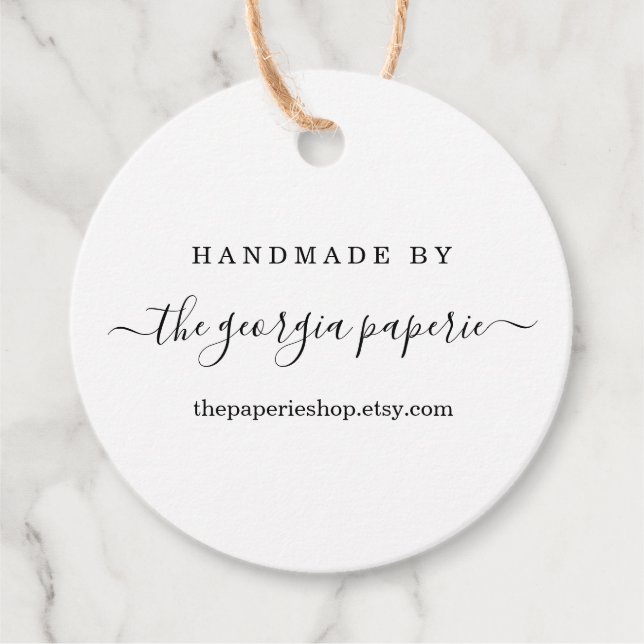 Etiqueta Personalizada para Itens Feitos à Mão (Frente)