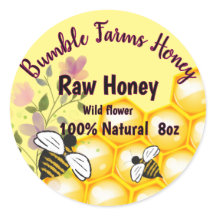 Etiqueta personalizada RAW HONEY