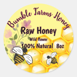 Etiqueta personalizada RAW HONEY