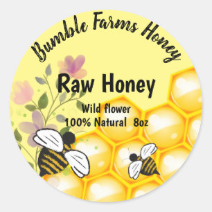 Etiqueta personalizada RAW HONEY