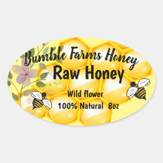 Etiqueta personalizada RAW HONEY