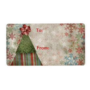 Etiqueta personalizada Tag do presente do Natal