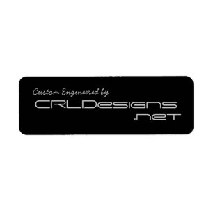 Etiqueta Personalizado projetado pelo CRLDesign.net