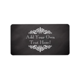 Etiqueta Personalizado Rustic Vintage Chalkboard Personaliz