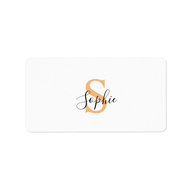 Etiqueta Personalizado Seu Nome, Nome Personalizado, Presen (Frente)