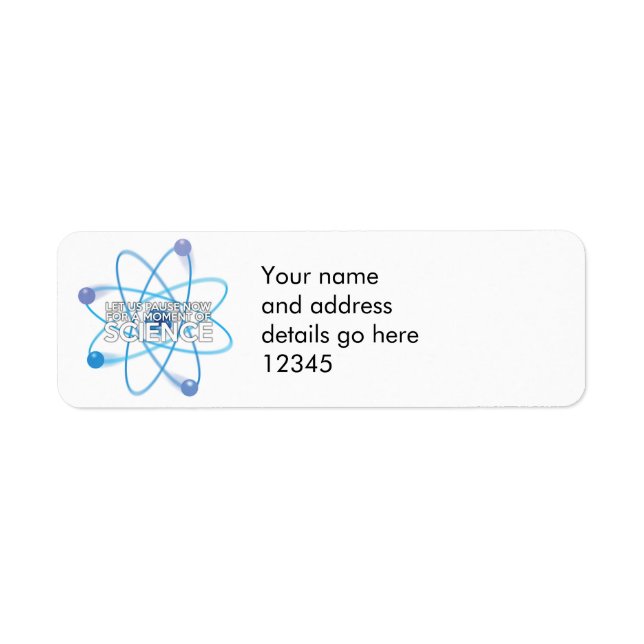 Etiqueta Personalizados, DEIXEMOS PAUTAR A ciência agora (Frente)