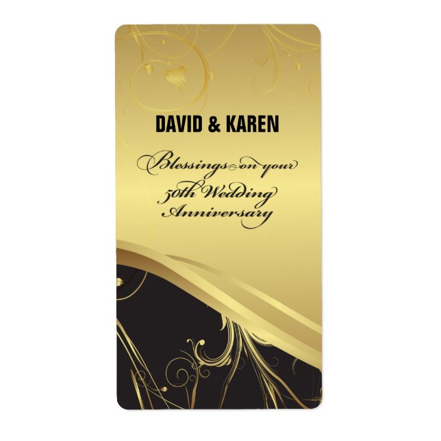 Etiqueta Personalizar, 50º Aniversário Religioso (Frente)