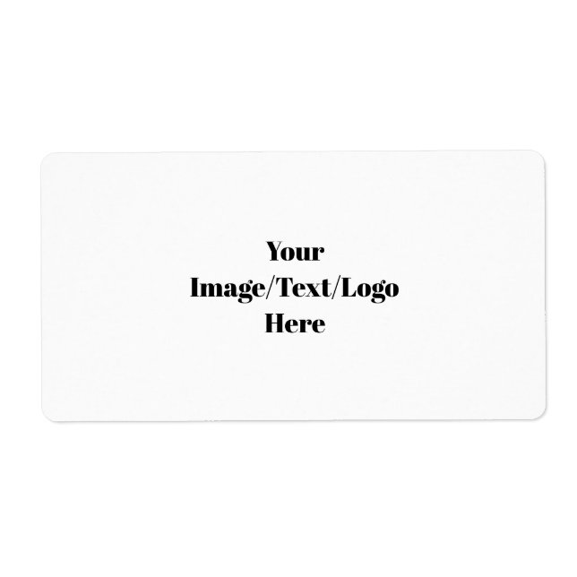 Etiqueta Personalizar ou Customizar Modelos em Branco (Frente)