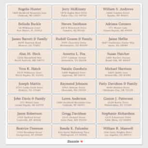 Etiqueta personalizável de etiquetas de endereço