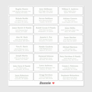 Etiqueta personalizável de etiquetas de endereço d