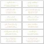 Etiqueta personalizável de etiquetas de endereço d<br><div class="desc">Fácil de personalizar,  nomes e endereços / etiquetas de endereço de entrega individual para convidados.</div>