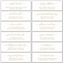 Etiqueta personalizável de etiquetas de endereço d