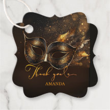 Etiqueta personalizável de Mascarada personalizáve