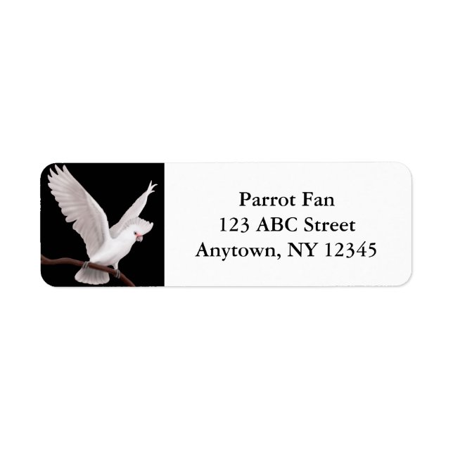 Etiqueta personalizável do Cockatoo de Goffin (Frente)