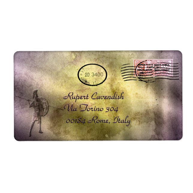 Etiqueta Personalizável para Romera Verbicaro (Frente)