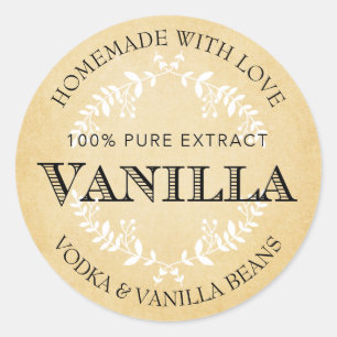 Etiqueta personalizável Vanilla Extract VE005_01r