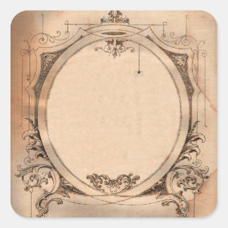 Etiqueta personalizável Vintage Victorian Dandy Ch