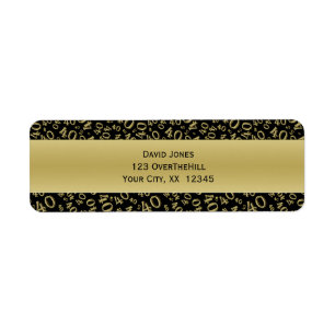 Etiqueta Personalize: Endereço do remetente do tema do