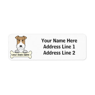 Etiqueta Personalize Fox Terrier do fio
