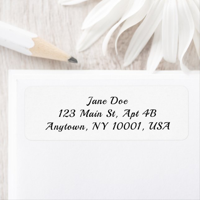 Etiqueta Personalized Address Labels Custom Name Stickers (Insitu)
