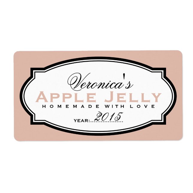 ETIQUETA PERSONALIZED CANNING STICKER | SALMON (Frente)