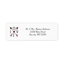 Personalized Love with Arrows Wedding Anniversary 
