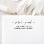 Etiqueta Personalized Wedding Return Address Labels<br><div class="desc">Elegant personalized return address labels for your wedding envelopes.</div>